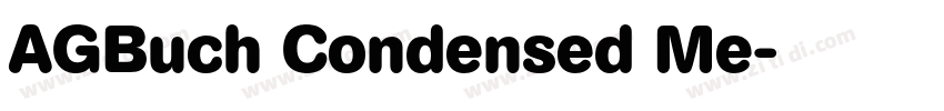 AGBuch Condensed Me字体转换